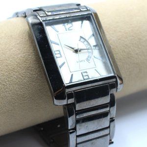 Vintage Puritan Men's Wristwatch Silver Rectangle… - image 1